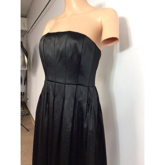 Calvin Klein Strapless Satin Dress Womens 2 - Picture 2 of 11